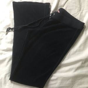 Navy velour juicy couture pants, like new